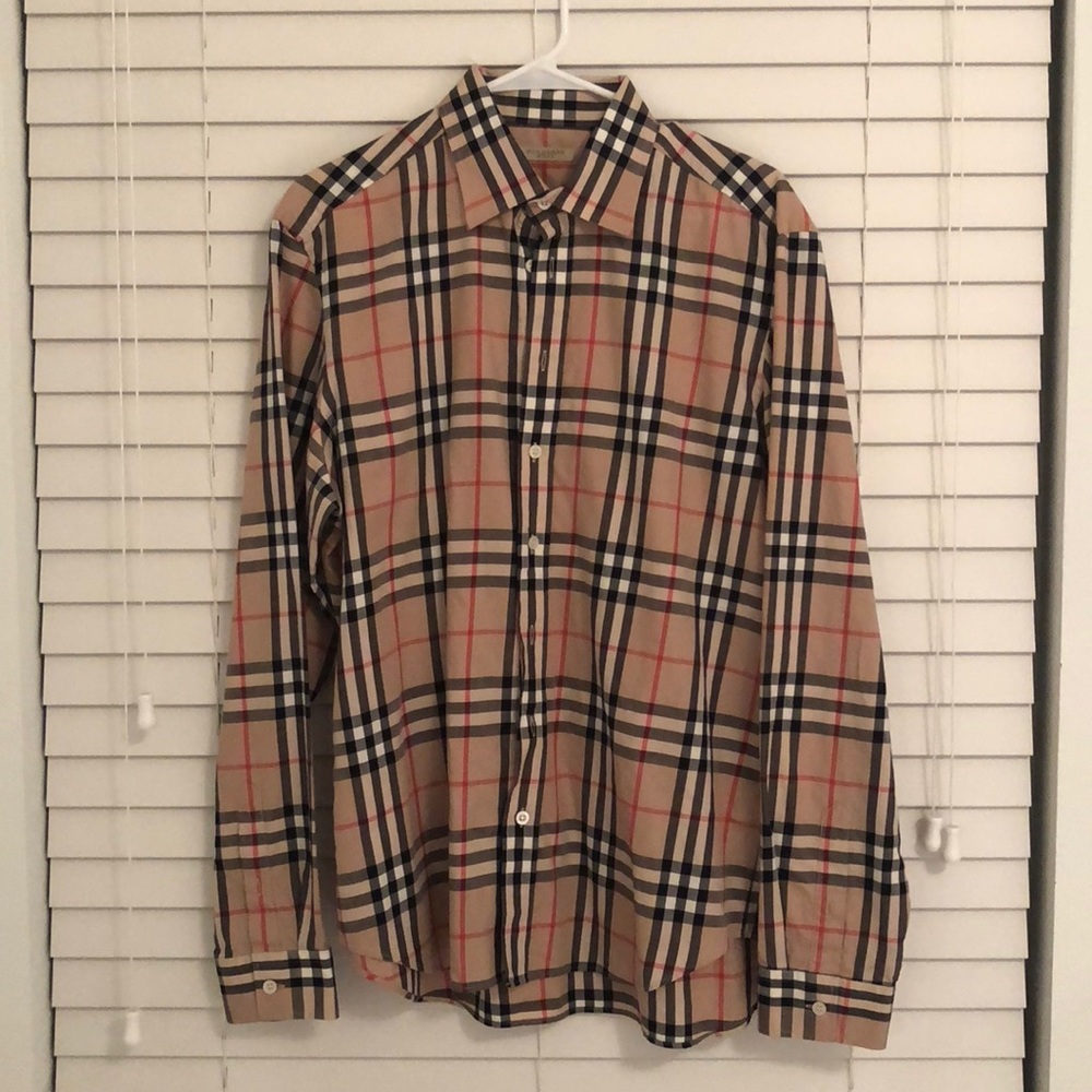 Burberry classic shirt.